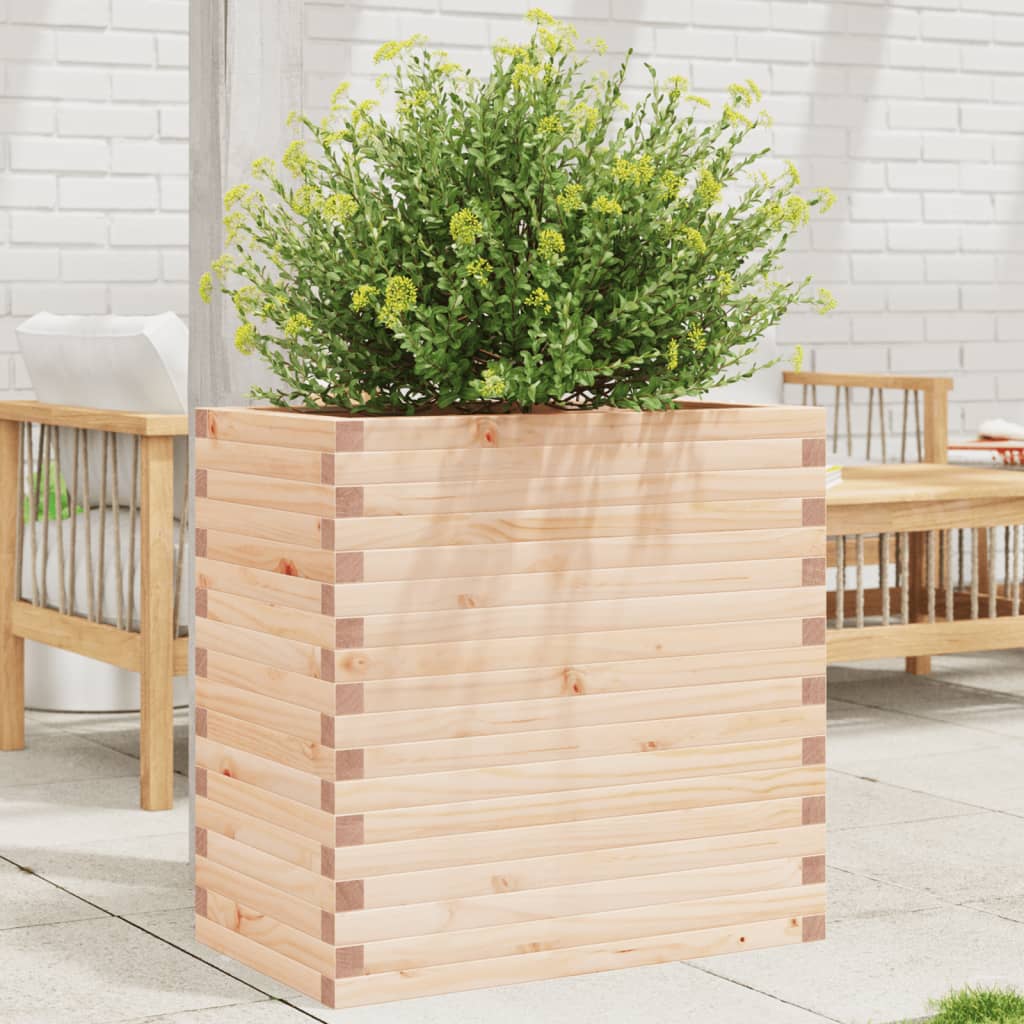 VidaXL Jardinière 70x40x68,5 cm bois de pin massif