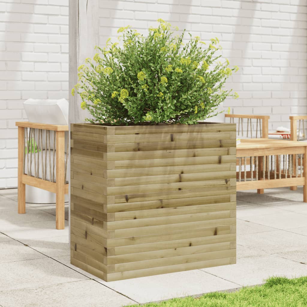 VidaXL Jardinière 70x40x68,5 cm bois de pin imprégné