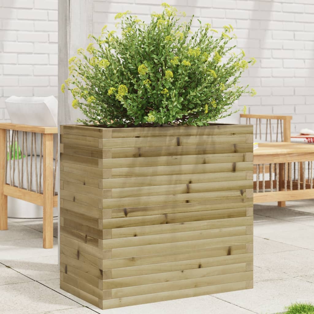 VidaXL Jardinière 70x40x68,5 cm bois de pin imprégné