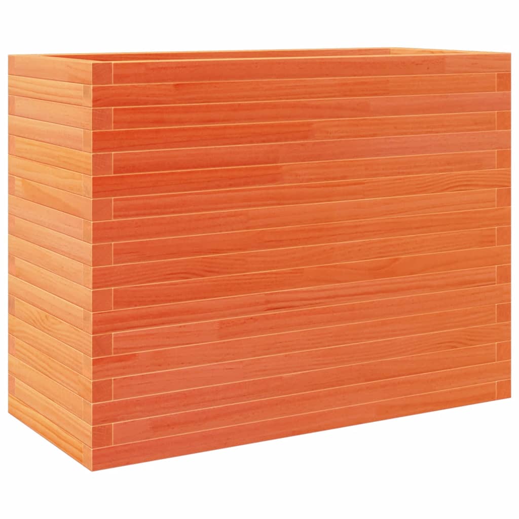 VidaXL Jardinière 90x40x68,5 cm bois de pin massif, marron lavé