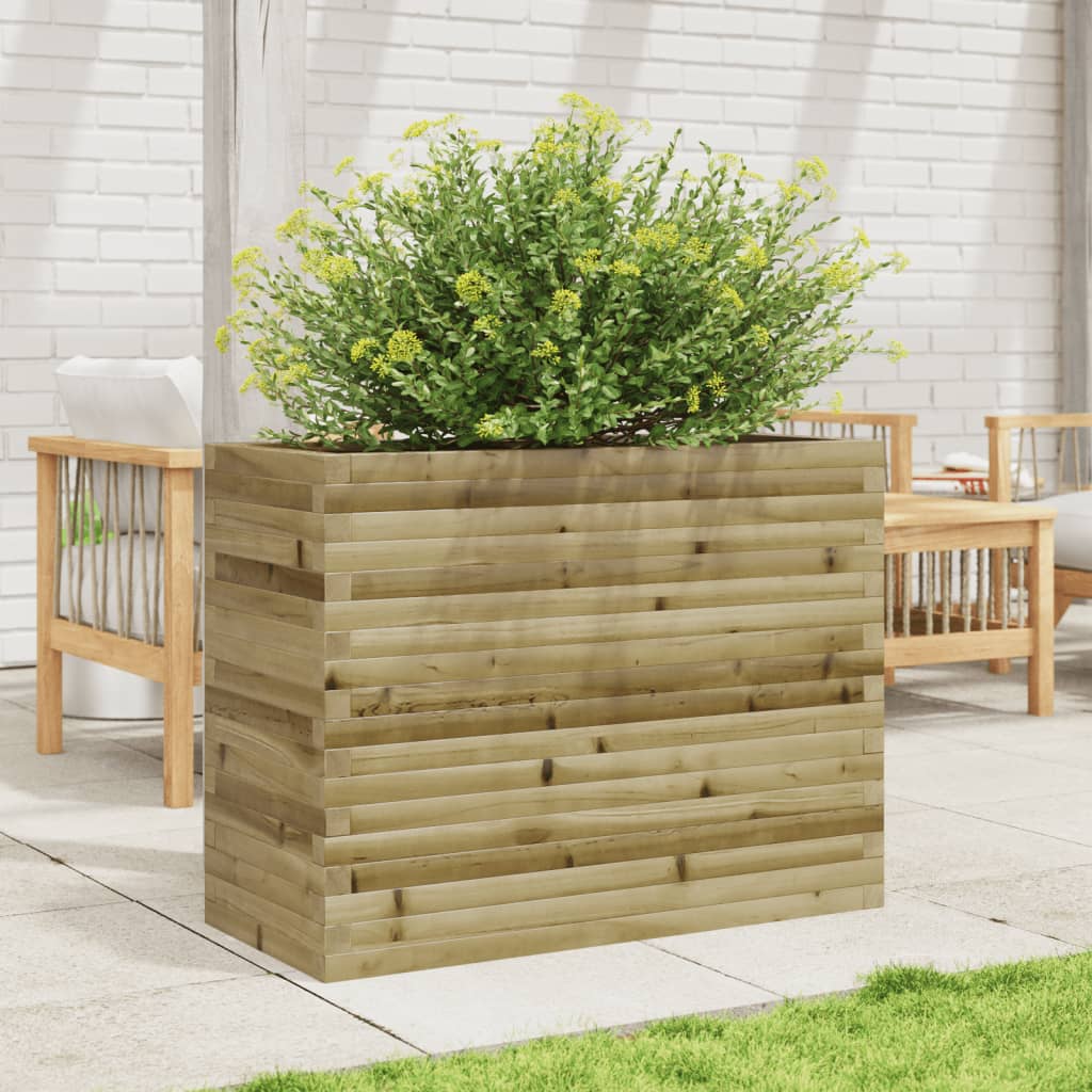 VidaXL Jardinière 90x40x68,5 cm bois de pin imprégné