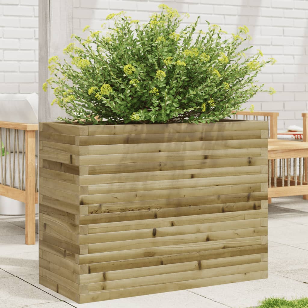 VidaXL Jardinière 90x40x68,5 cm bois de pin imprégné