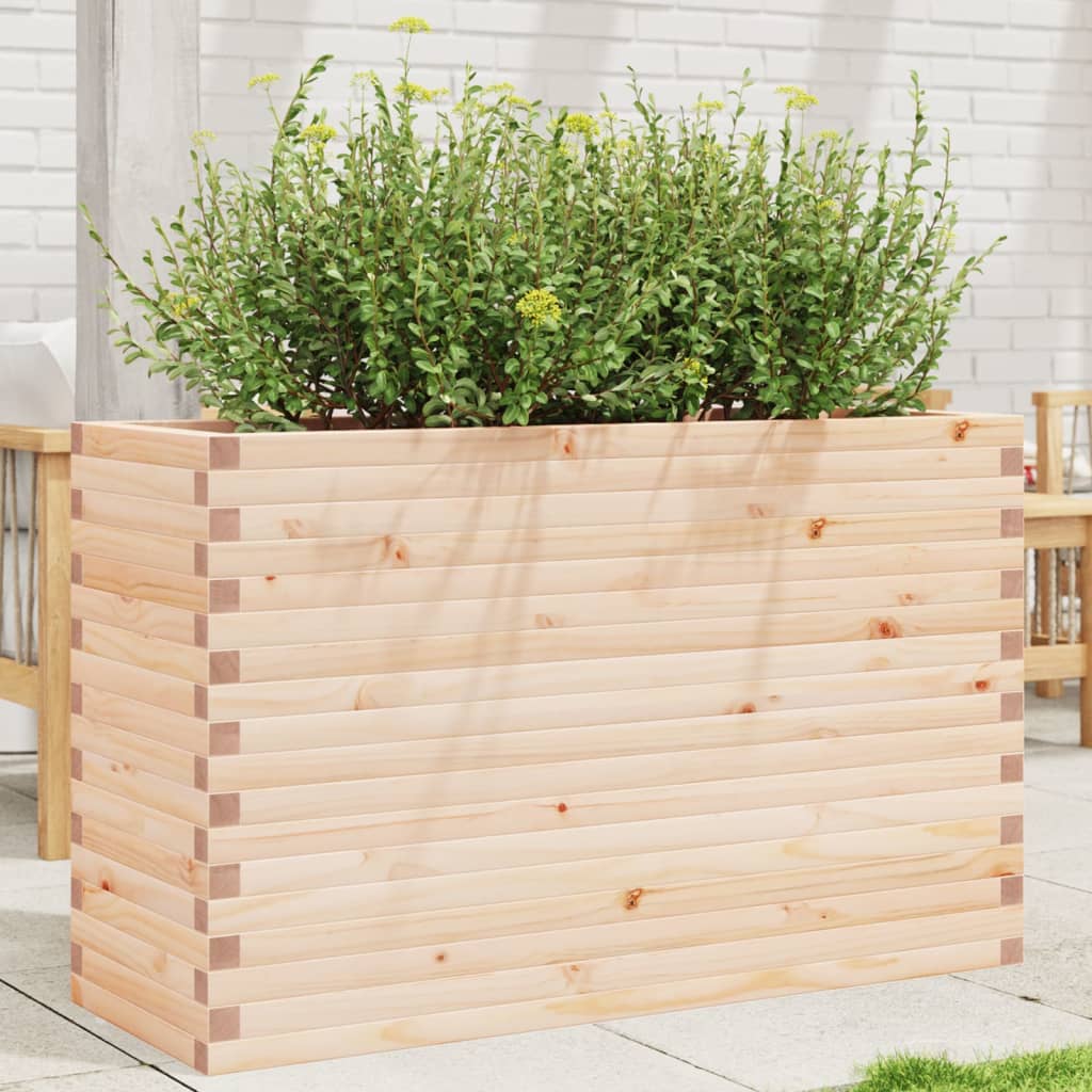 VidaXL Jardinière 110x40x68,5 cm bois de pin massif
