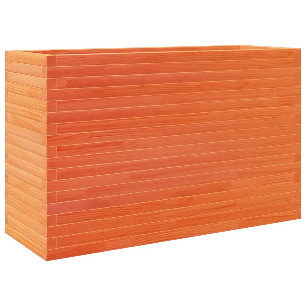 VidaXL Jardinière 110x40x68,5 cm bois de pin massif, marron lavé