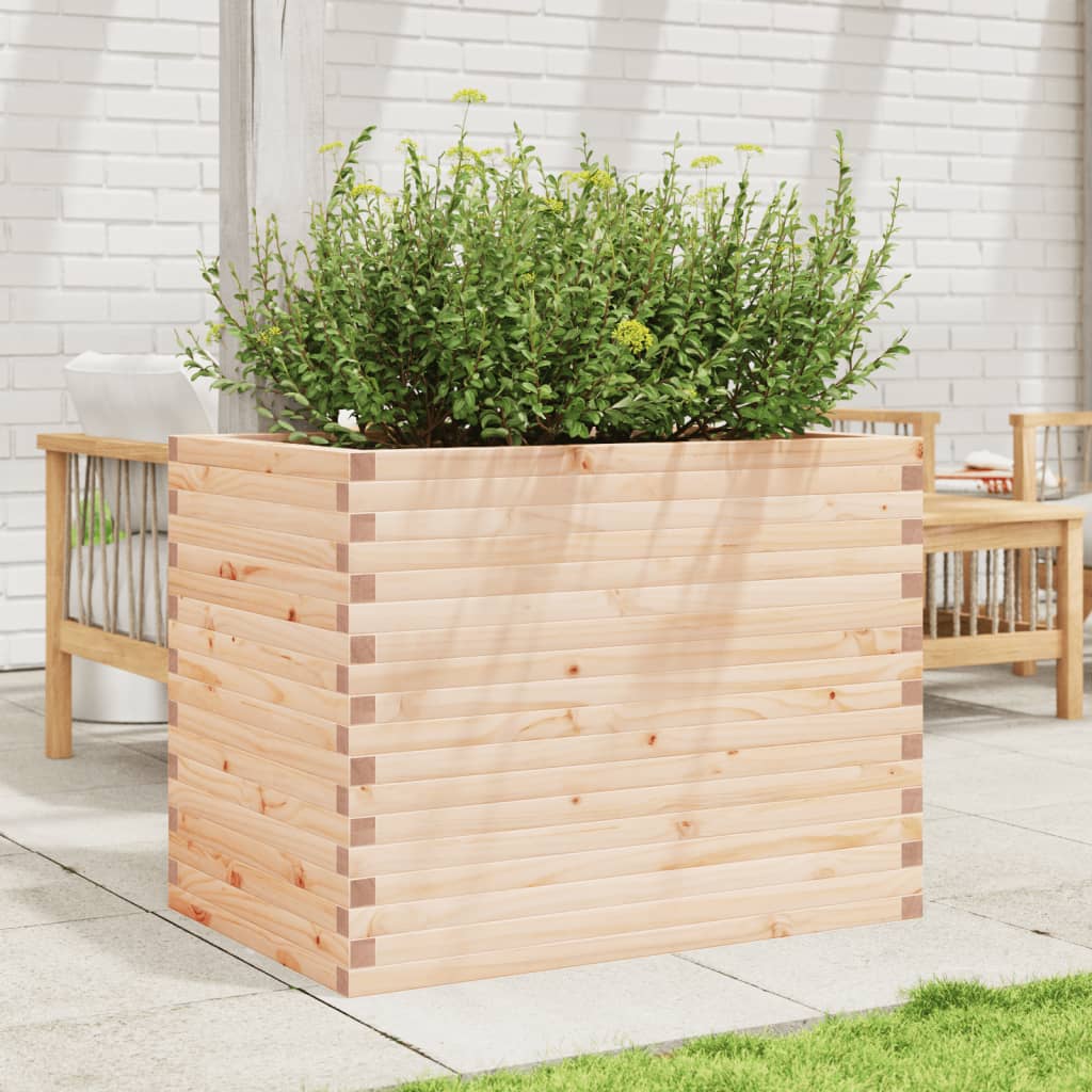 VidaXL Jardinière 90x60x68,5 cm bois de pin massif
