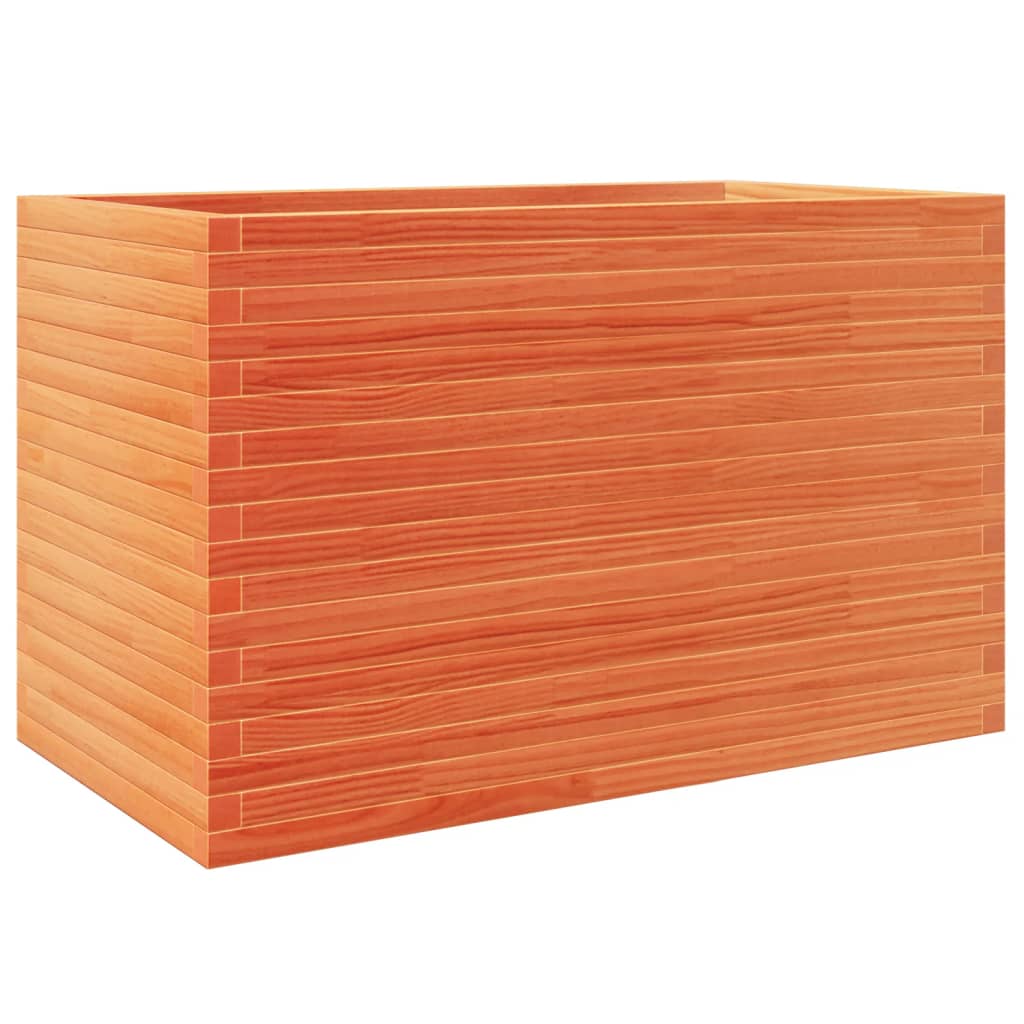 VidaXL Jardinière 110x60x68,5 cm bois de pin massif, marron lavé