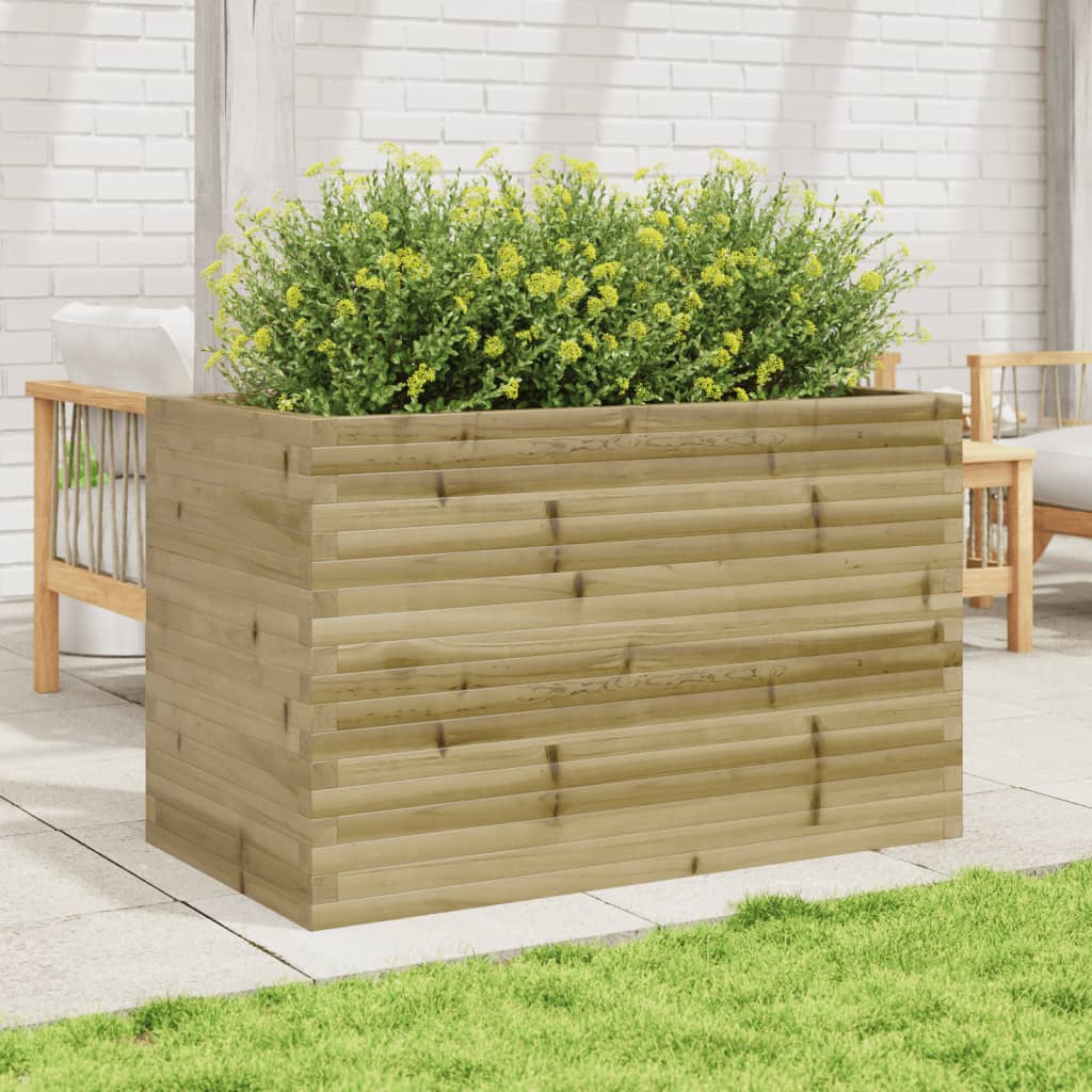 VidaXL Jardinière 110x60x68,5 cm bois de pin imprégné