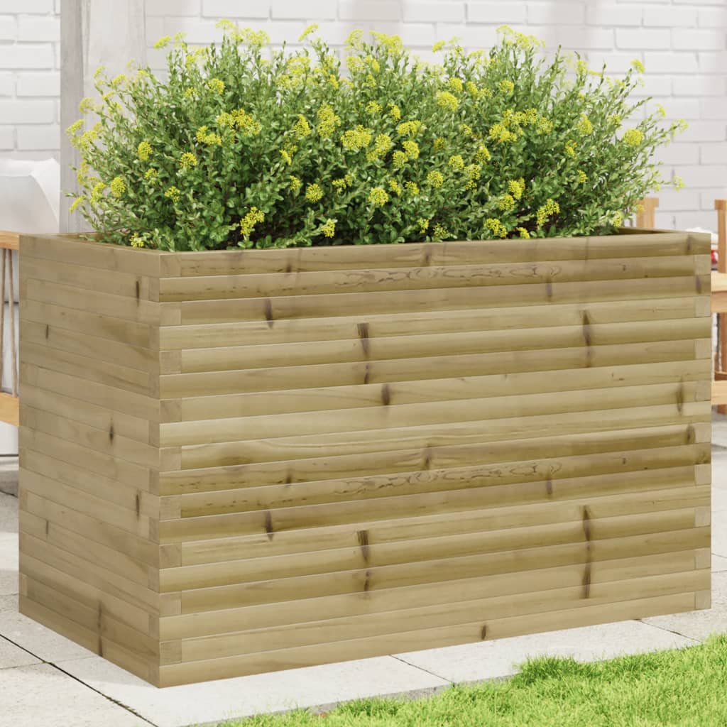 VidaXL Jardinière 110x60x68,5 cm bois de pin imprégné