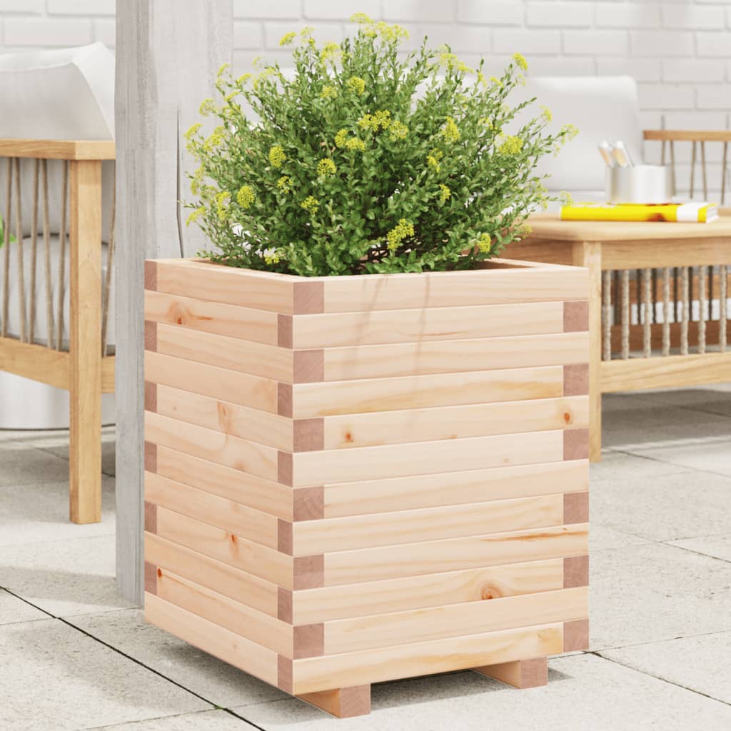 VidaXL Jardinière 40x40x49,5 cm bois de pin massif