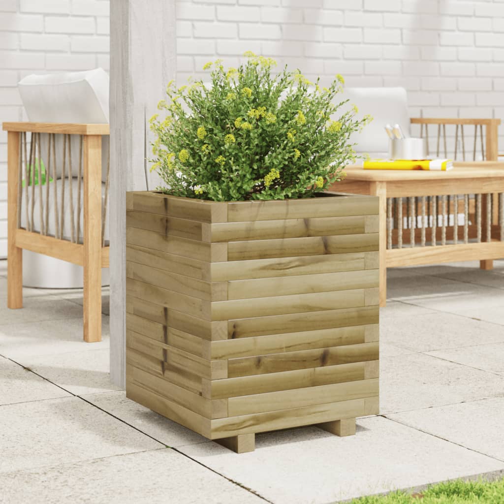 VidaXL Jardinière 40x40x49,5 cm bois de pin imprégné