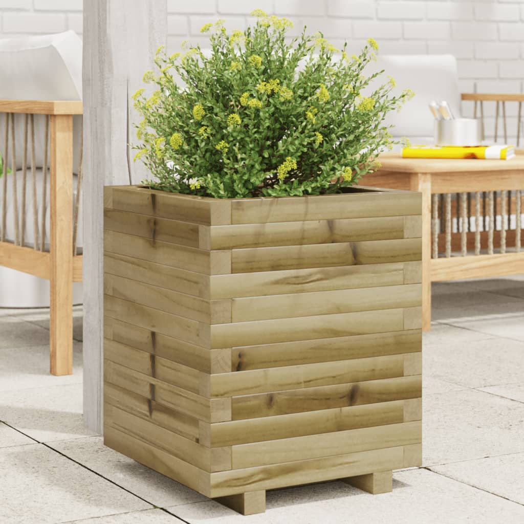 VidaXL Jardinière 40x40x49,5 cm bois de pin imprégné