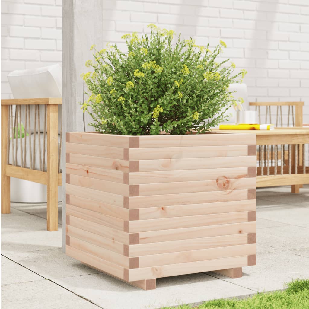 VidaXL Jardinière 50x50x49,5 cm bois de pin massif
