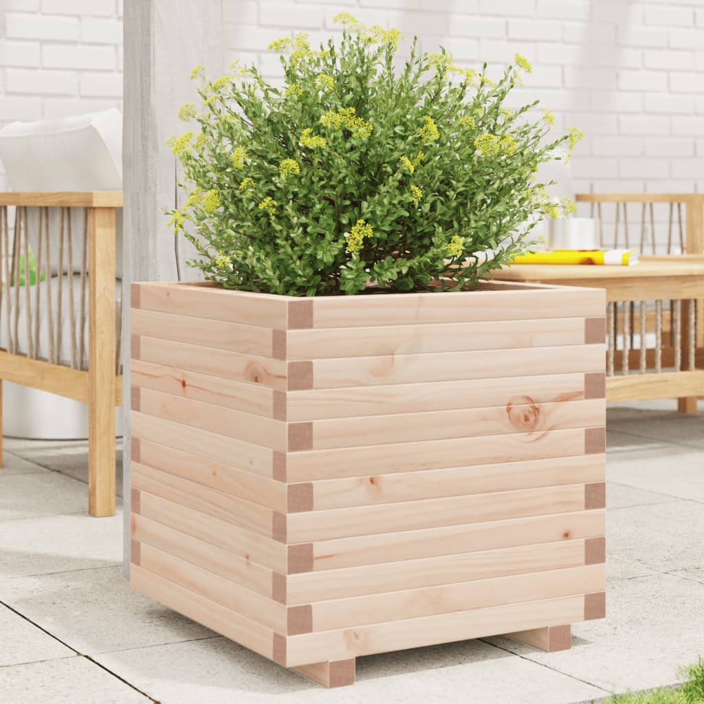 VidaXL Jardinière 50x50x49,5 cm bois de pin massif