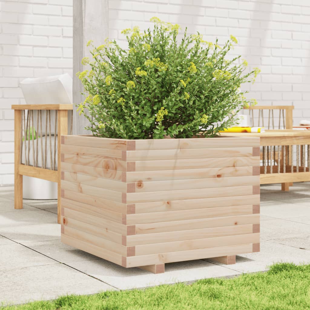 VidaXL Jardinière 60x60x49,5 cm bois de pin massif