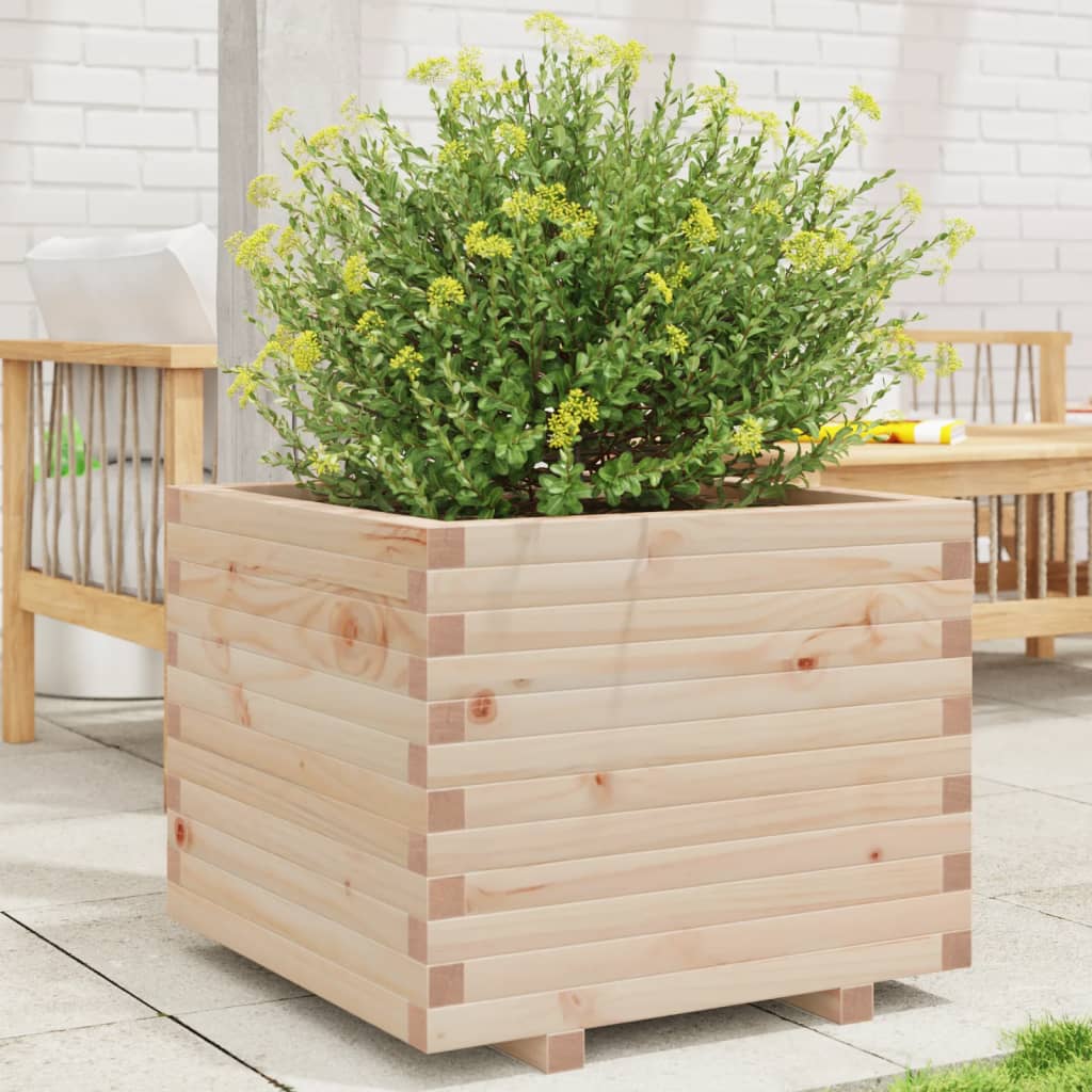 VidaXL Jardinière 60x60x49,5 cm bois de pin massif
