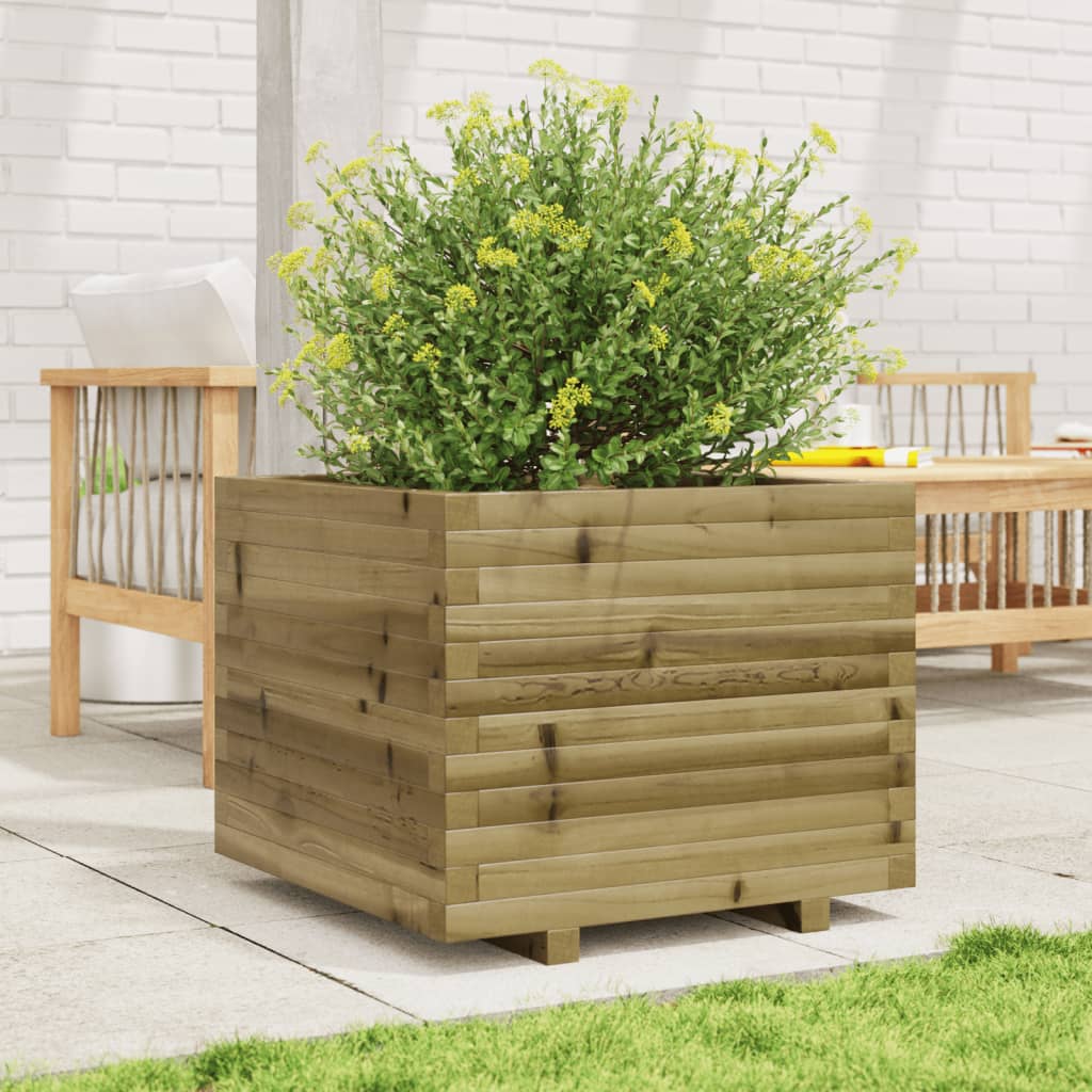 VidaXL Jardinière 60x60x49,5 cm bois de pin imprégné