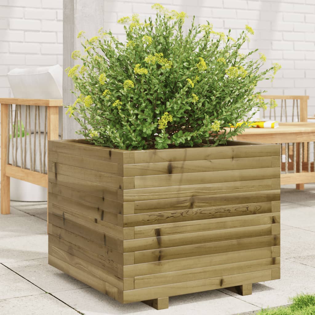 VidaXL Jardinière 60x60x49,5 cm bois de pin imprégné
