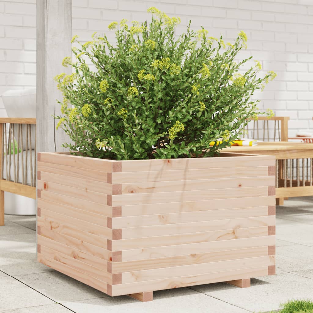VidaXL Jardinière 70x70x49,5 cm bois de pin massif