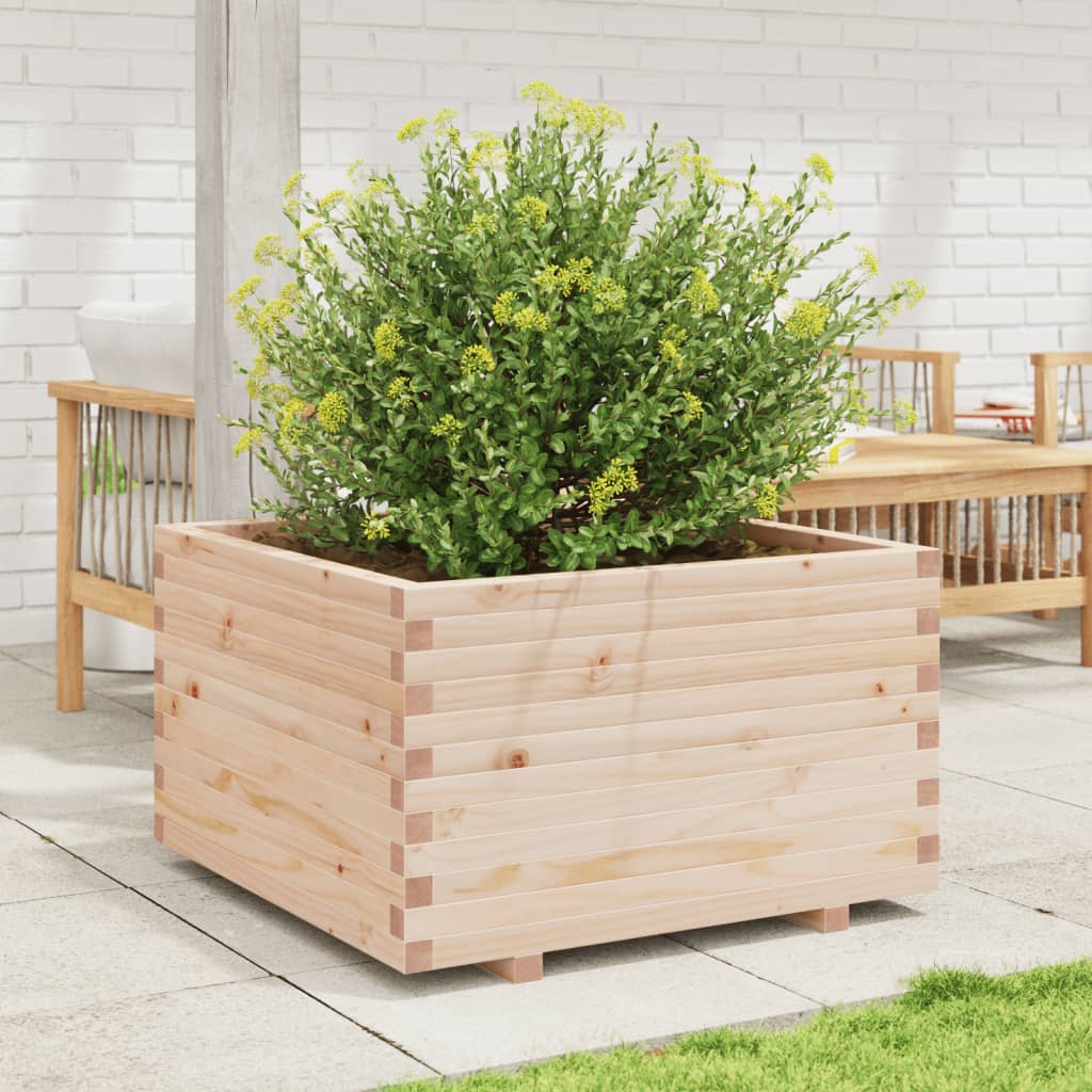 VidaXL Jardinière 80x80x49,5 cm bois de pin massif