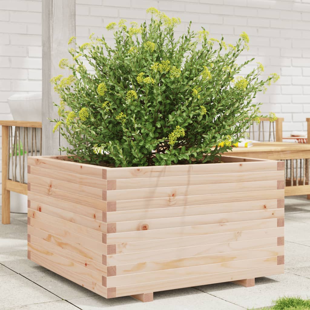 VidaXL Jardinière 80x80x49,5 cm bois de pin massif