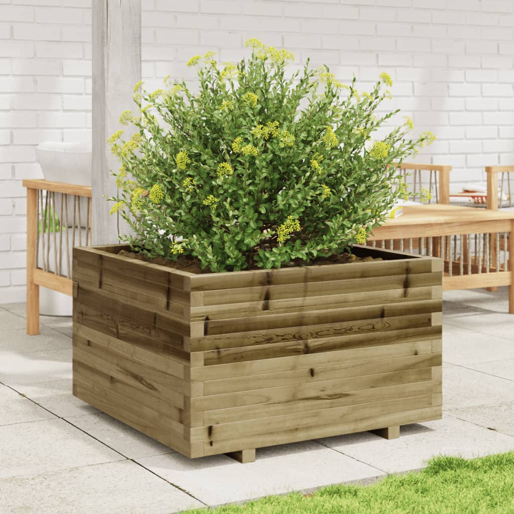 VidaXL Jardinière 80x80x49,5 cm bois de pin imprégné