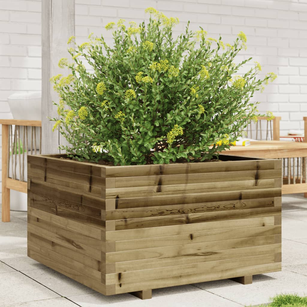 VidaXL Jardinière 80x80x49,5 cm bois de pin imprégné