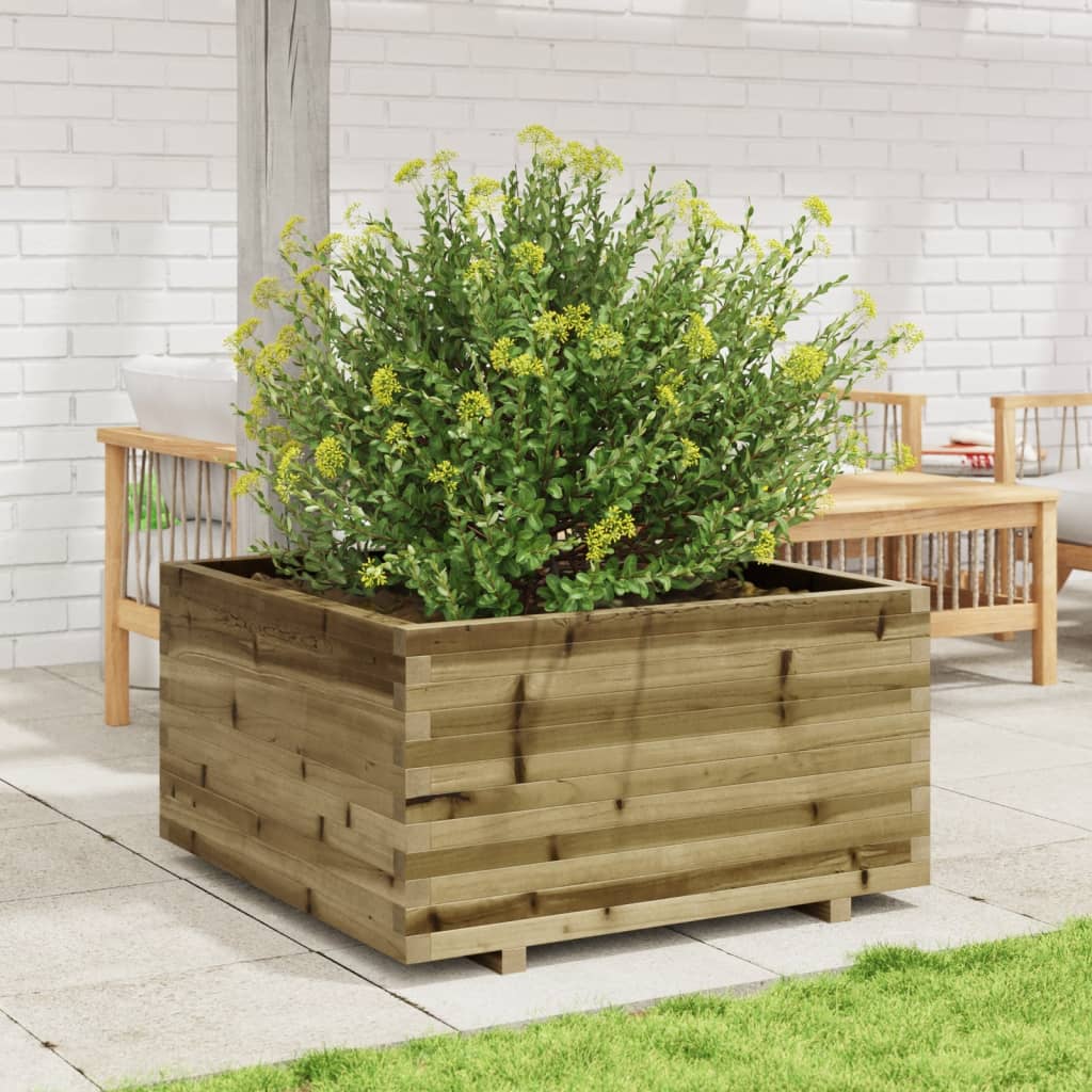 VidaXL Jardinière 90x90x49,5 cm bois de pin imprégné