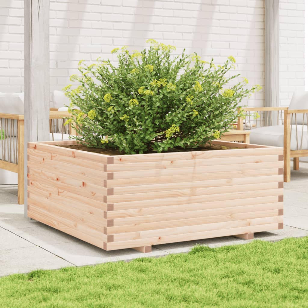 VidaXL Jardinière 110x110x49,5 cm bois de pin massif