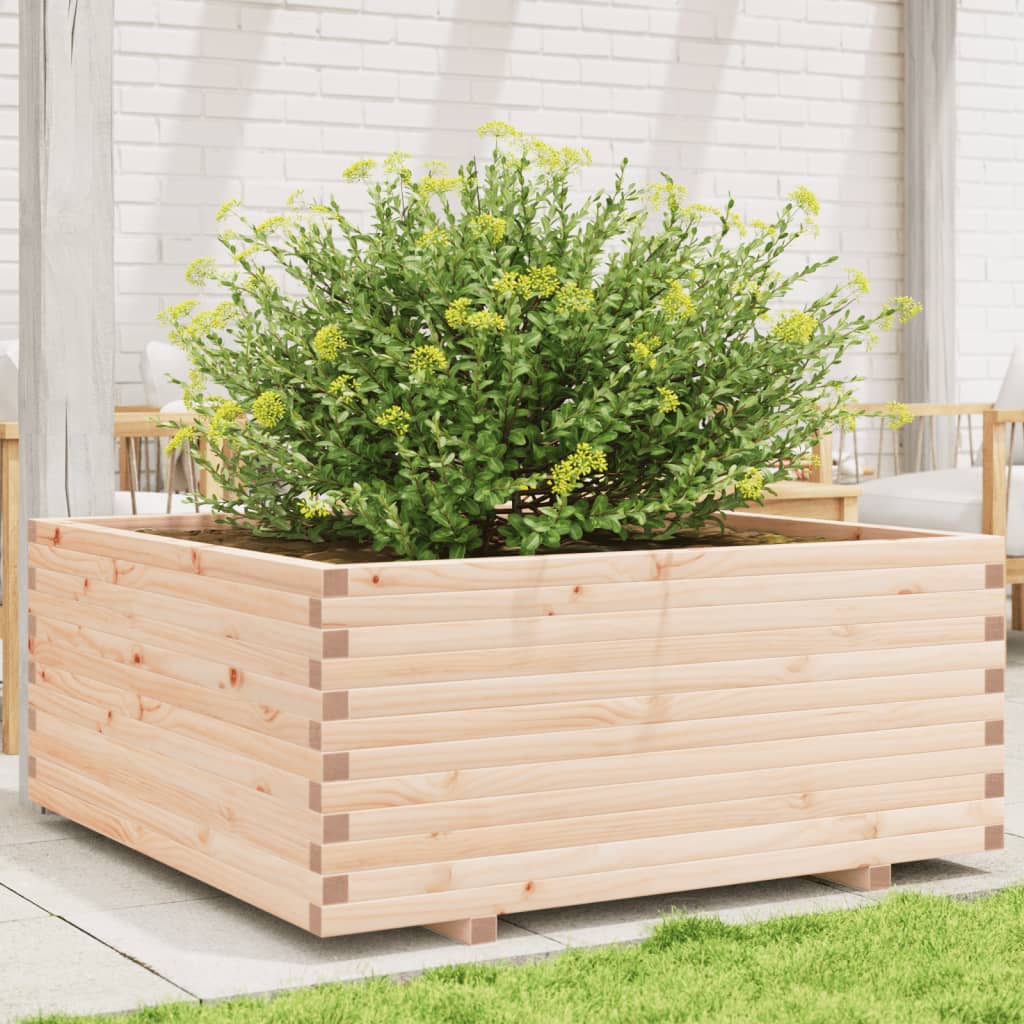 VidaXL Jardinière 110x110x49,5 cm bois de pin massif