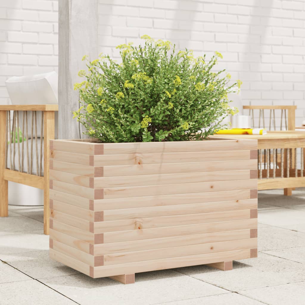 VidaXL Jardinière 70x40x49,5 cm bois de pin massif