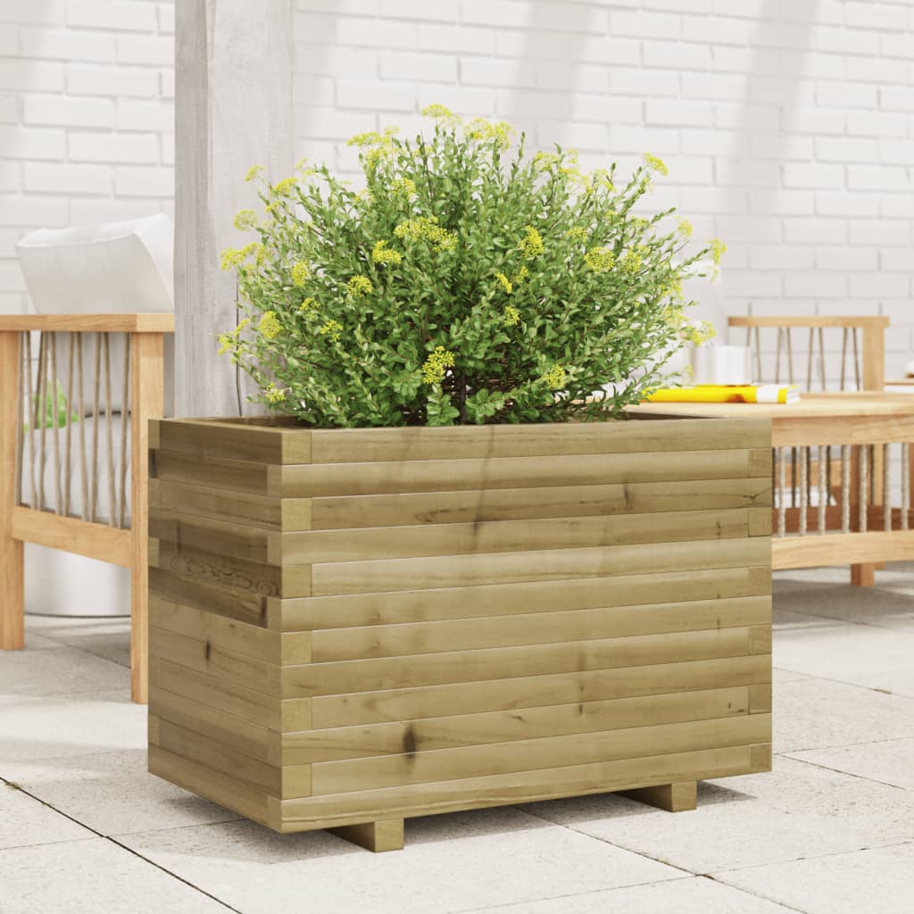 VidaXL Jardinière 70x40x49,5 cm bois de pin imprégné