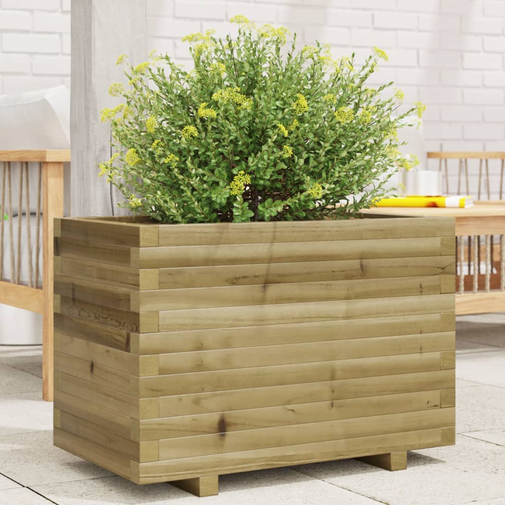 VidaXL Jardinière 70x40x49,5 cm bois de pin imprégné