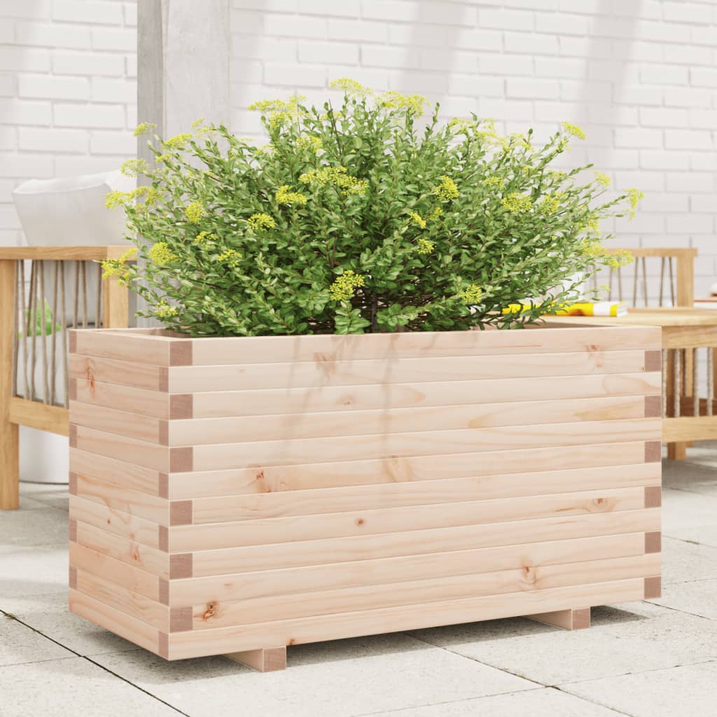 VidaXL Jardinière 90x40x49,5 cm bois de pin massif