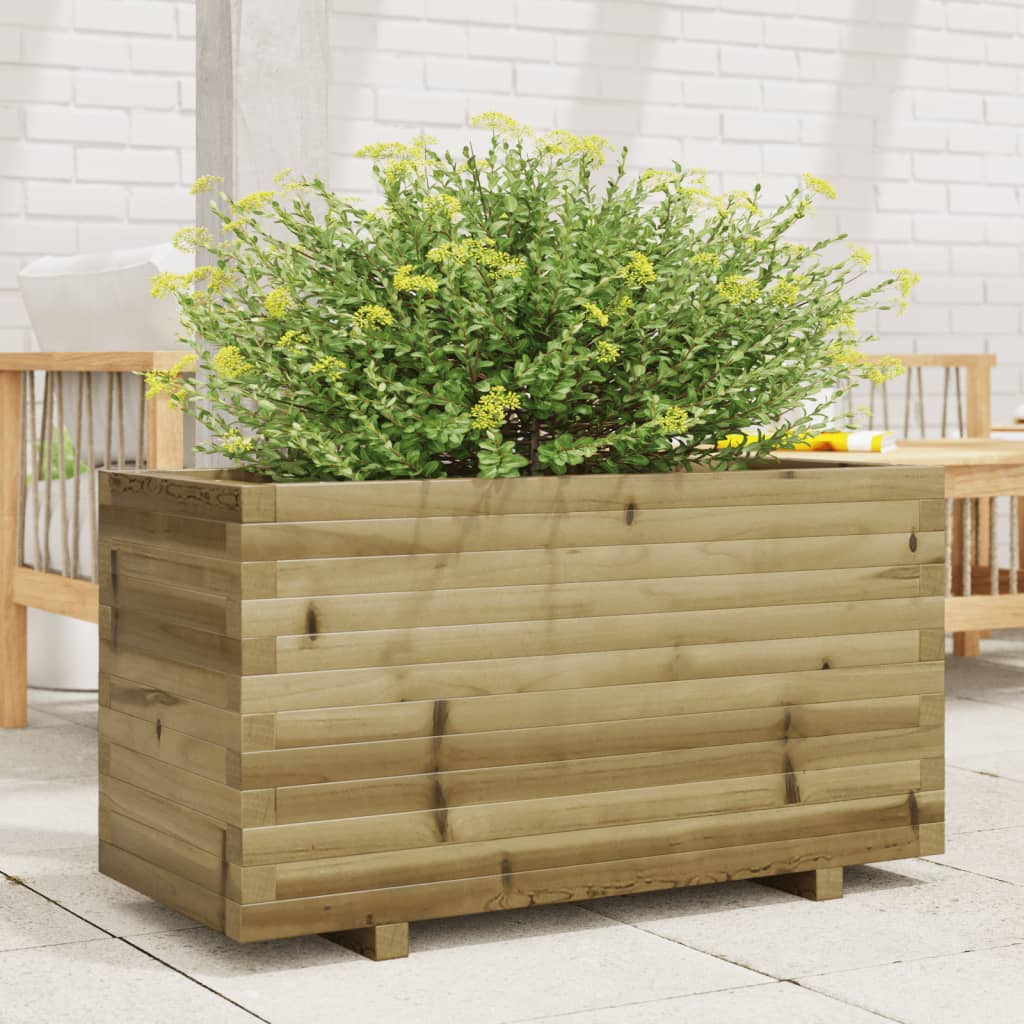 VidaXL Jardinière 90x40x49,5 cm bois de pin imprégné