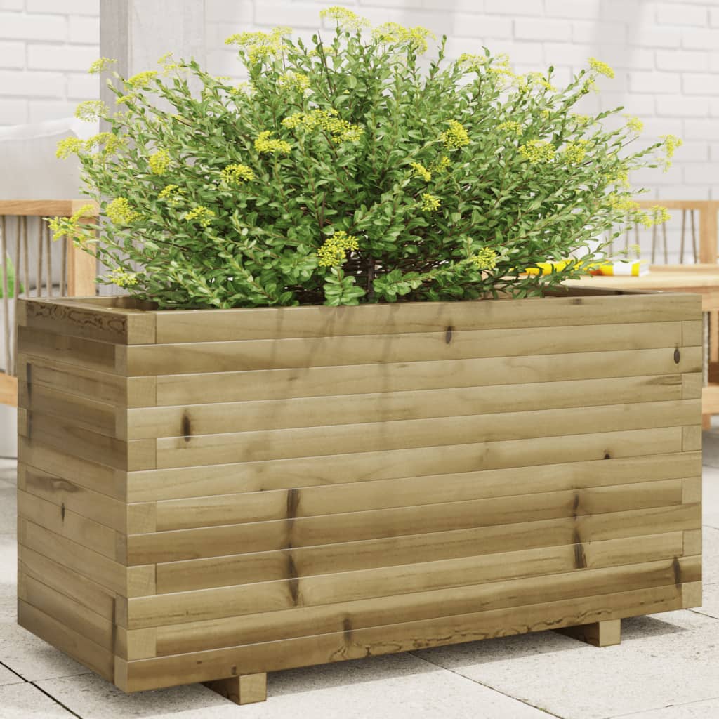 VidaXL Jardinière 90x40x49,5 cm bois de pin imprégné