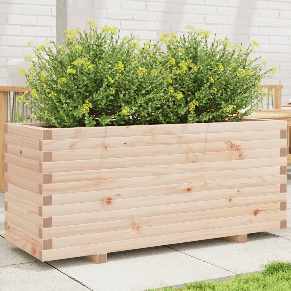 VidaXL Jardinière 110x40x49,5 cm bois de pin massif