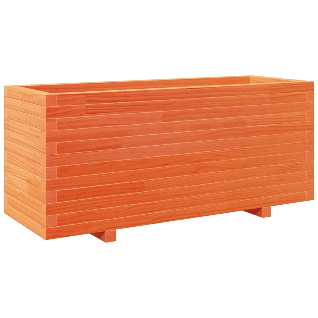 VidaXL Jardinière 110x40x49,5 cm bois de pin massif, marron lavé