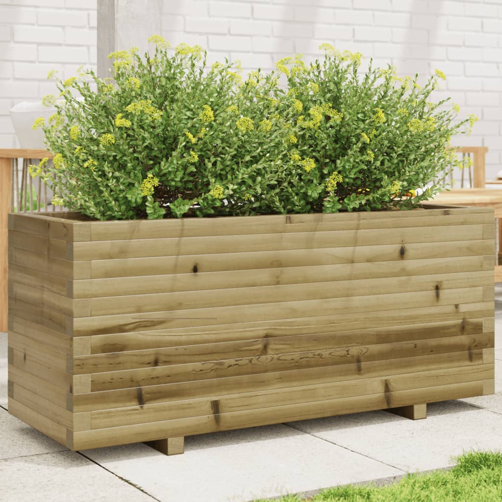 VidaXL Jardinière 110x40x49,5 cm bois de pin imprégné