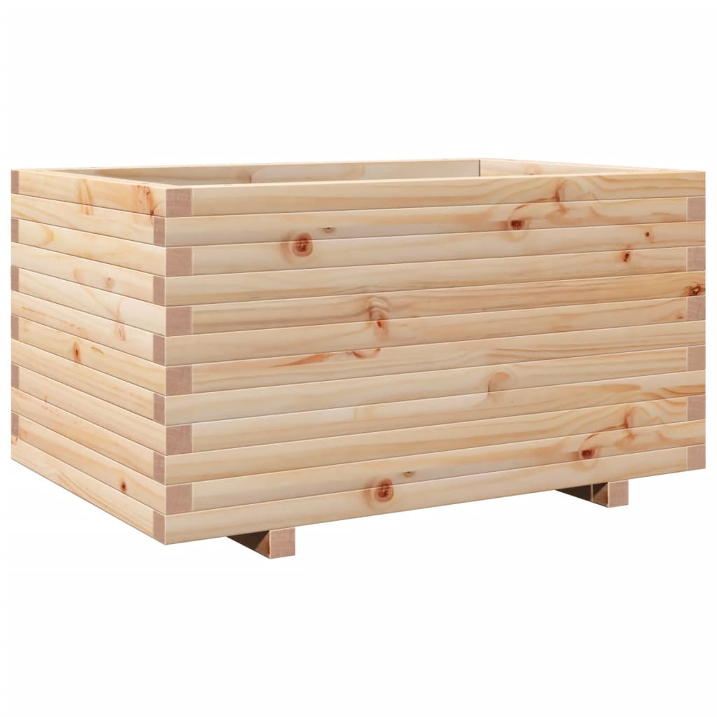 VidaXL Jardinière 90x60x49,5 cm bois de pin massif