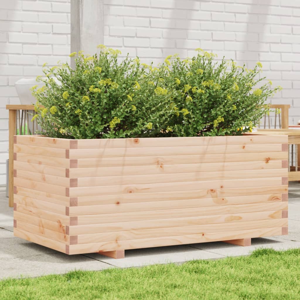 VidaXL Jardinière 110x60x49,5 cm bois de pin massif
