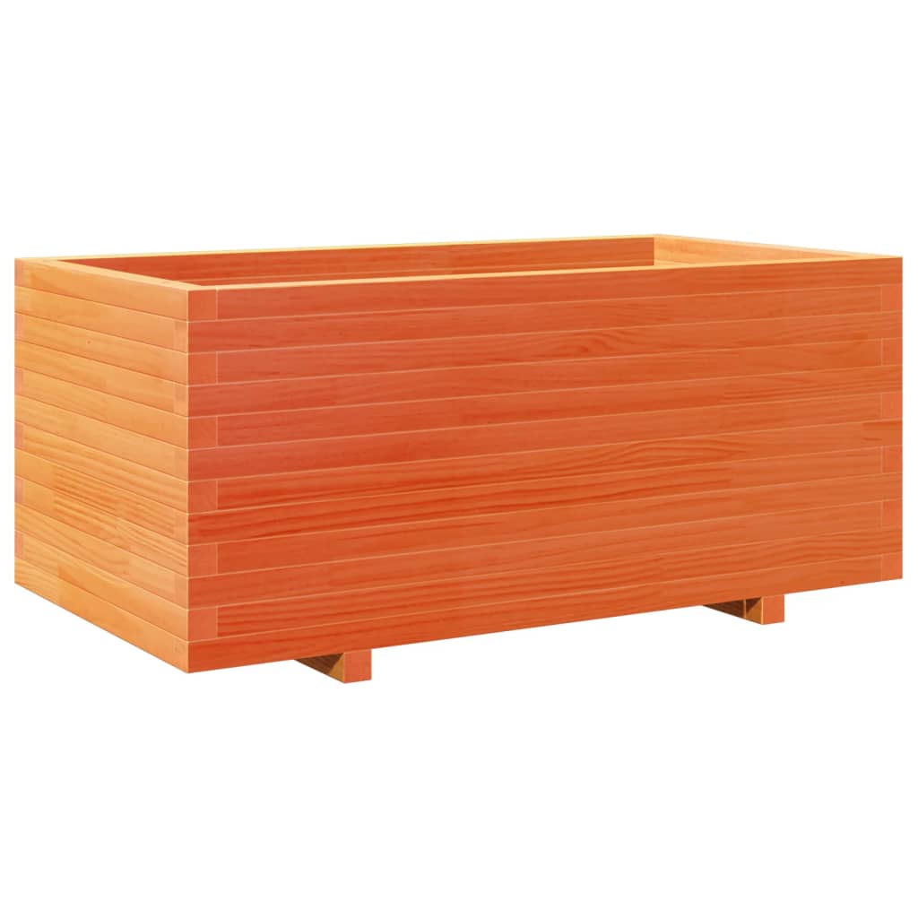 VidaXL Jardinière 110x60x49,5 cm bois de pin massif, marron lavé
