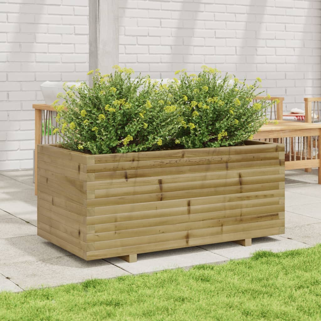 VidaXL Jardinière 110x60x49,5 cm bois de pin imprégné