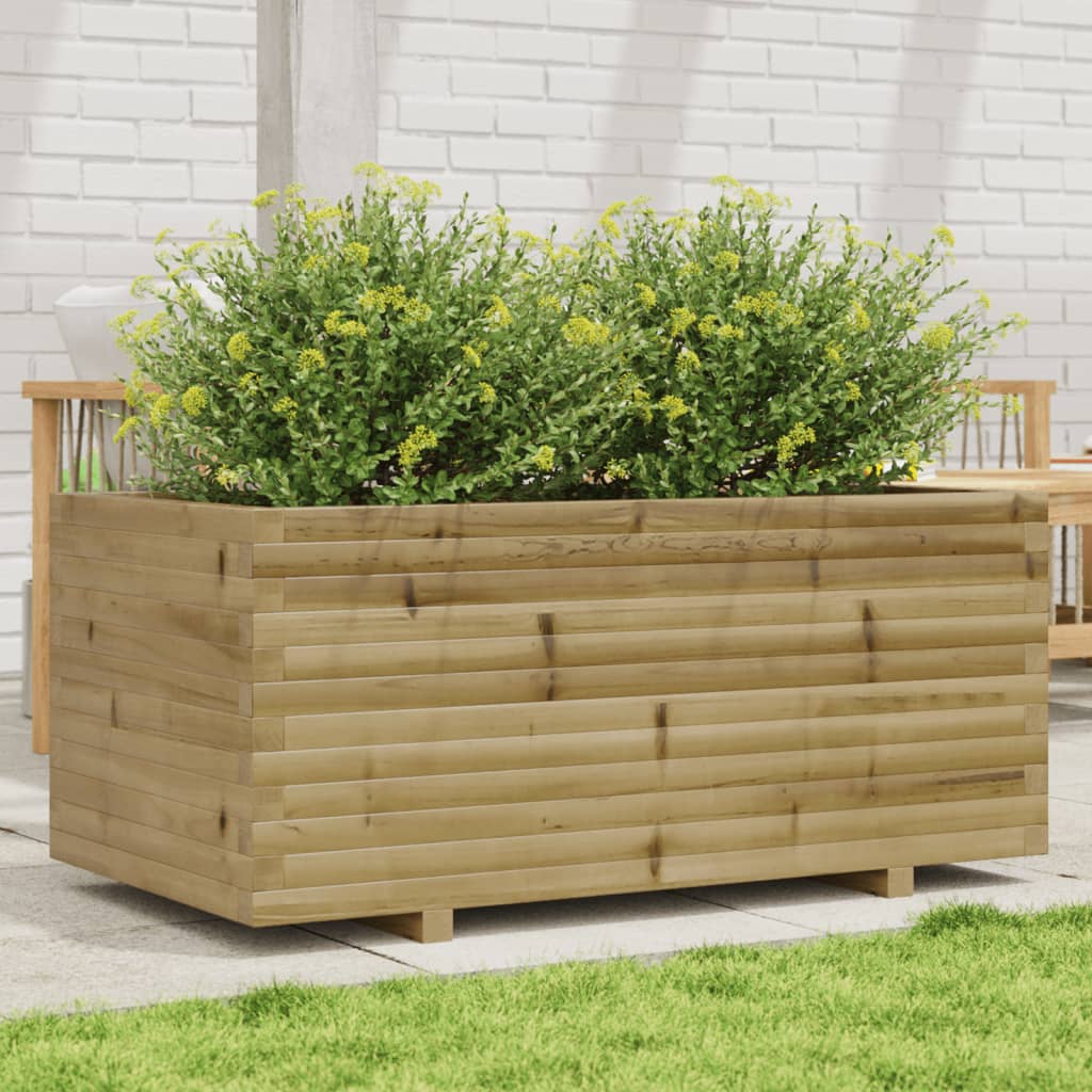 VidaXL Jardinière 110x60x49,5 cm bois de pin imprégné