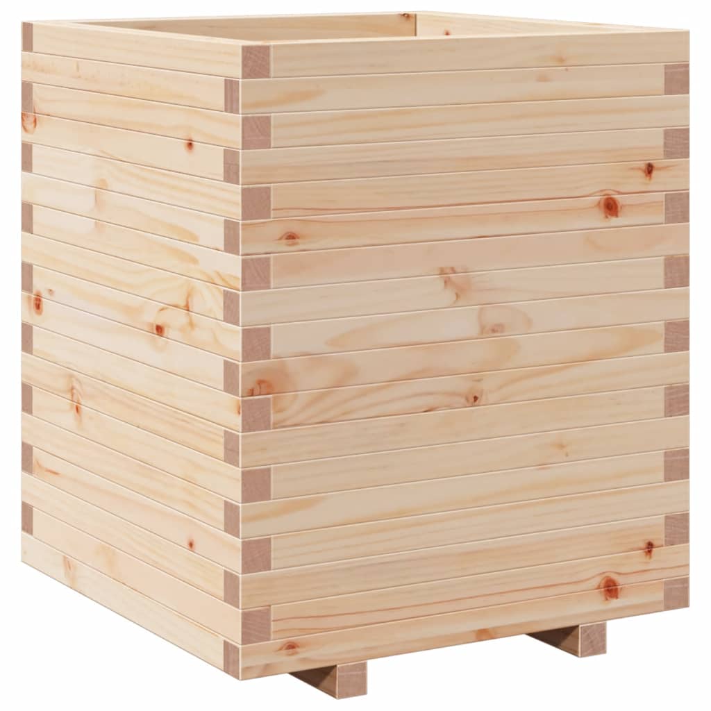 VidaXL Jardinière 60x60x72,5 cm bois de pin massif