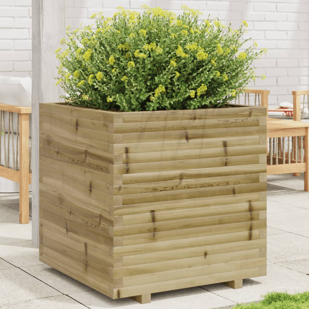 VidaXL Jardinière 70x70x72,5 cm bois de pin imprégné
