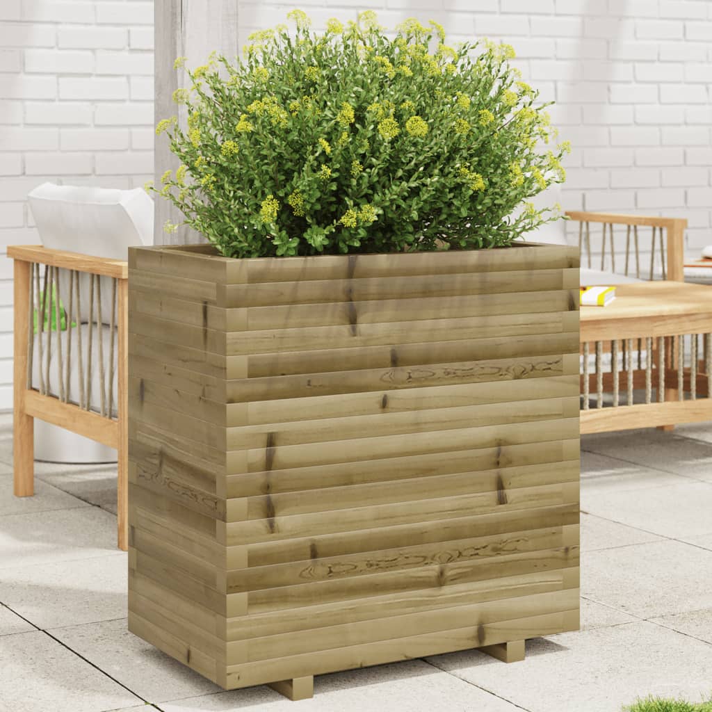 VidaXL Jardinière 70x40x72,5 cm bois de pin imprégné