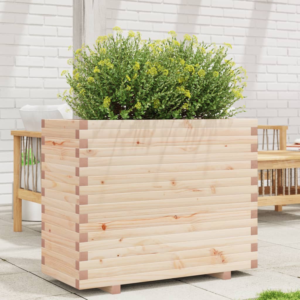 VidaXL Jardinière 90x40x72,5 cm bois de pin massif