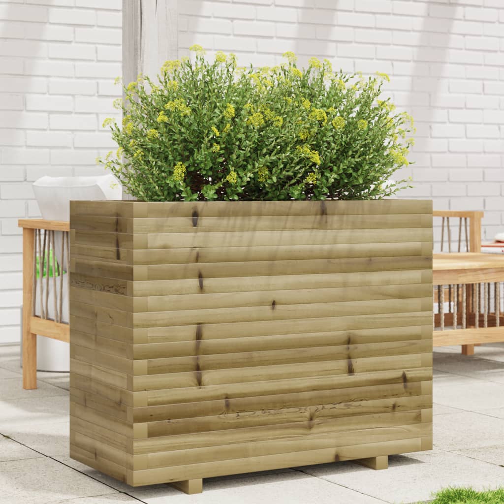 VidaXL Jardinière 90x40x72,5 cm bois de pin imprégné