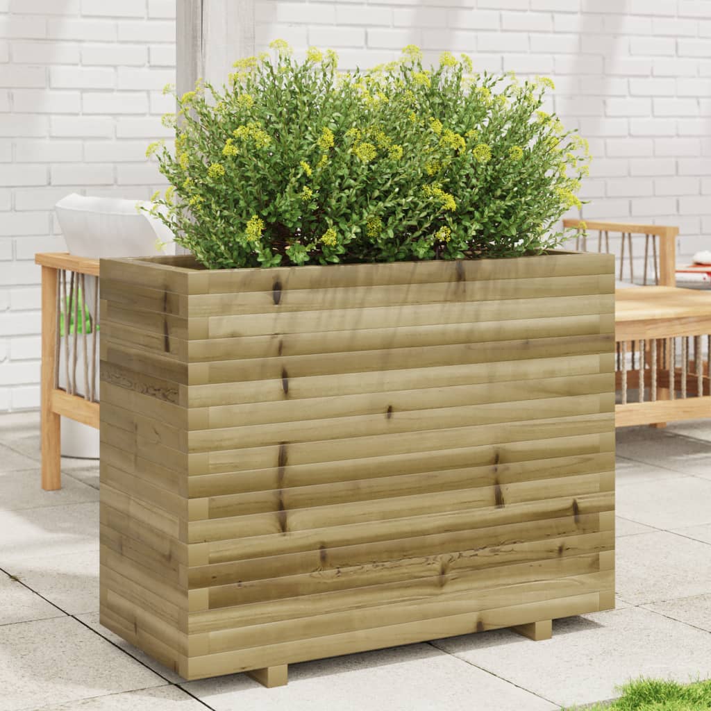 VidaXL Jardinière 90x40x72,5 cm bois de pin imprégné