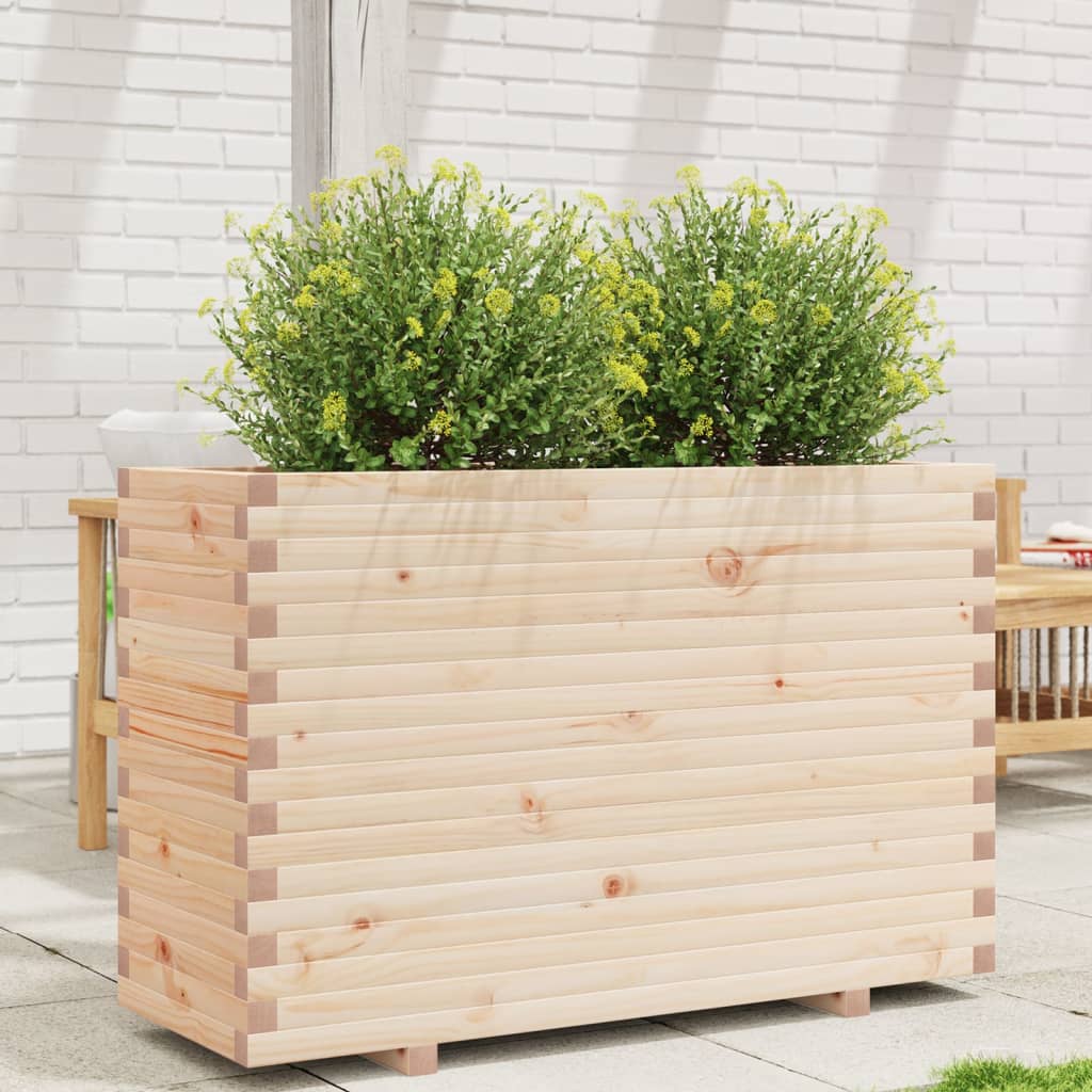 VidaXL Jardinière 110x40x72,5 cm bois de pin massif